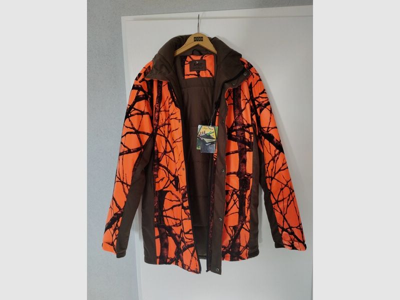il Lago Prestige DJ Jacke Keiler Plus / Herren / Größe XL / orange-Schwarz camo