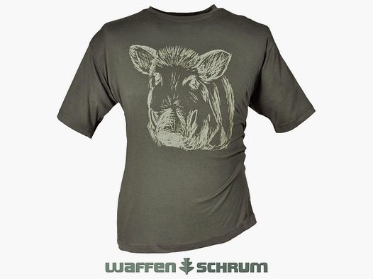 Maglietta Hubertus T-Shirt Keilerkopf Oliva