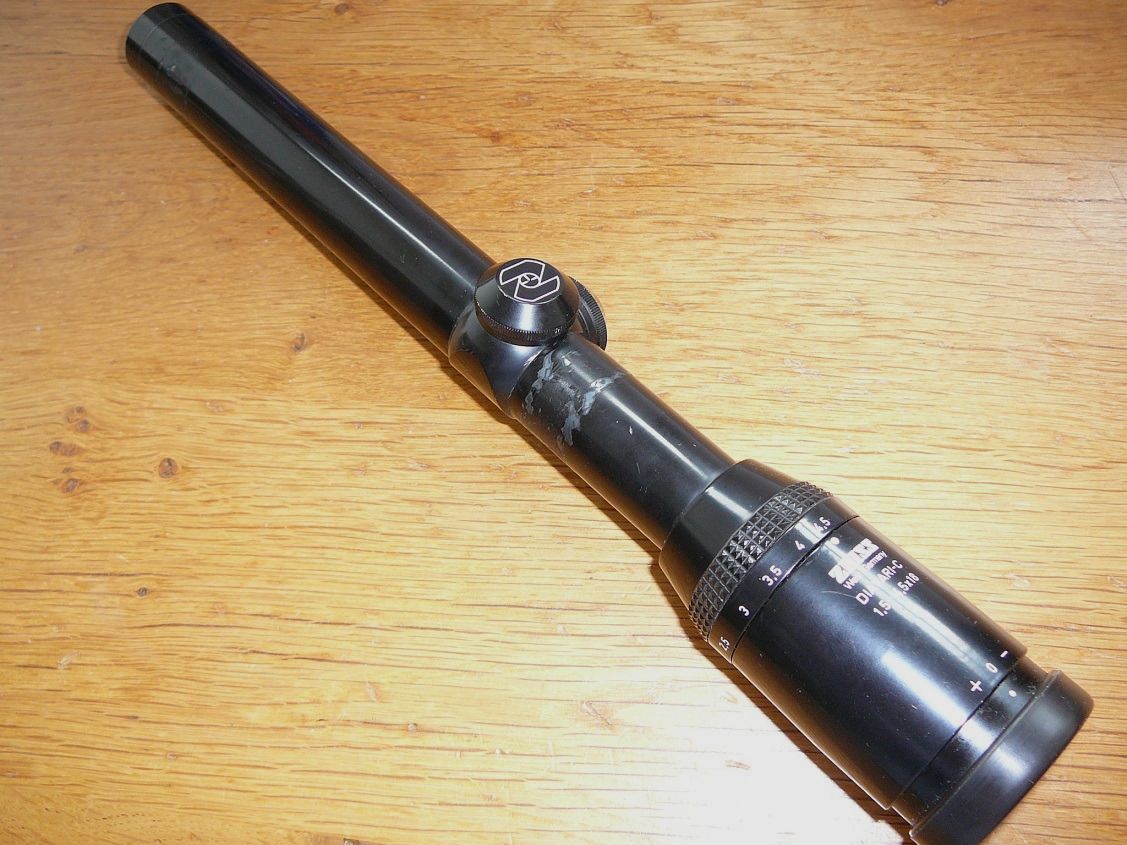 Zeiss Diavari 1.5-4.5x18 riflescope, reticle 11 without rail 25.4mm 1 inch central tube driven hunt riflescope