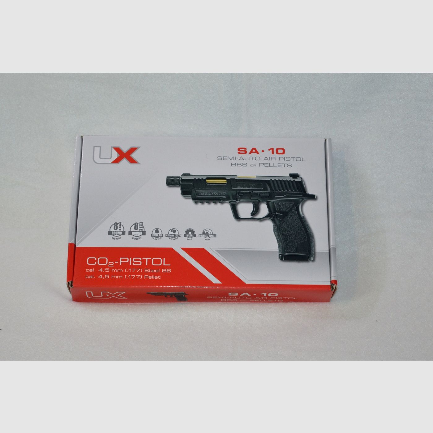 Umarex SA10 CO2 Pistool 4,5 mm Diabolo/BB - met BLOWBACK!