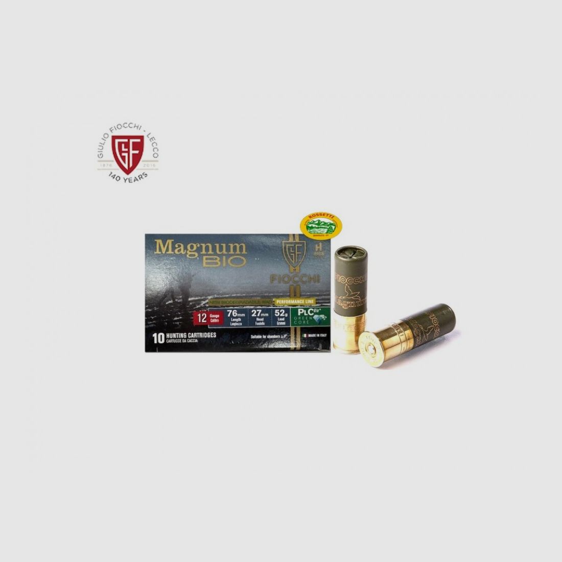 FIOCCHI Patronen Magnum Kal.12 gr.52 pb.6 neu Green Core