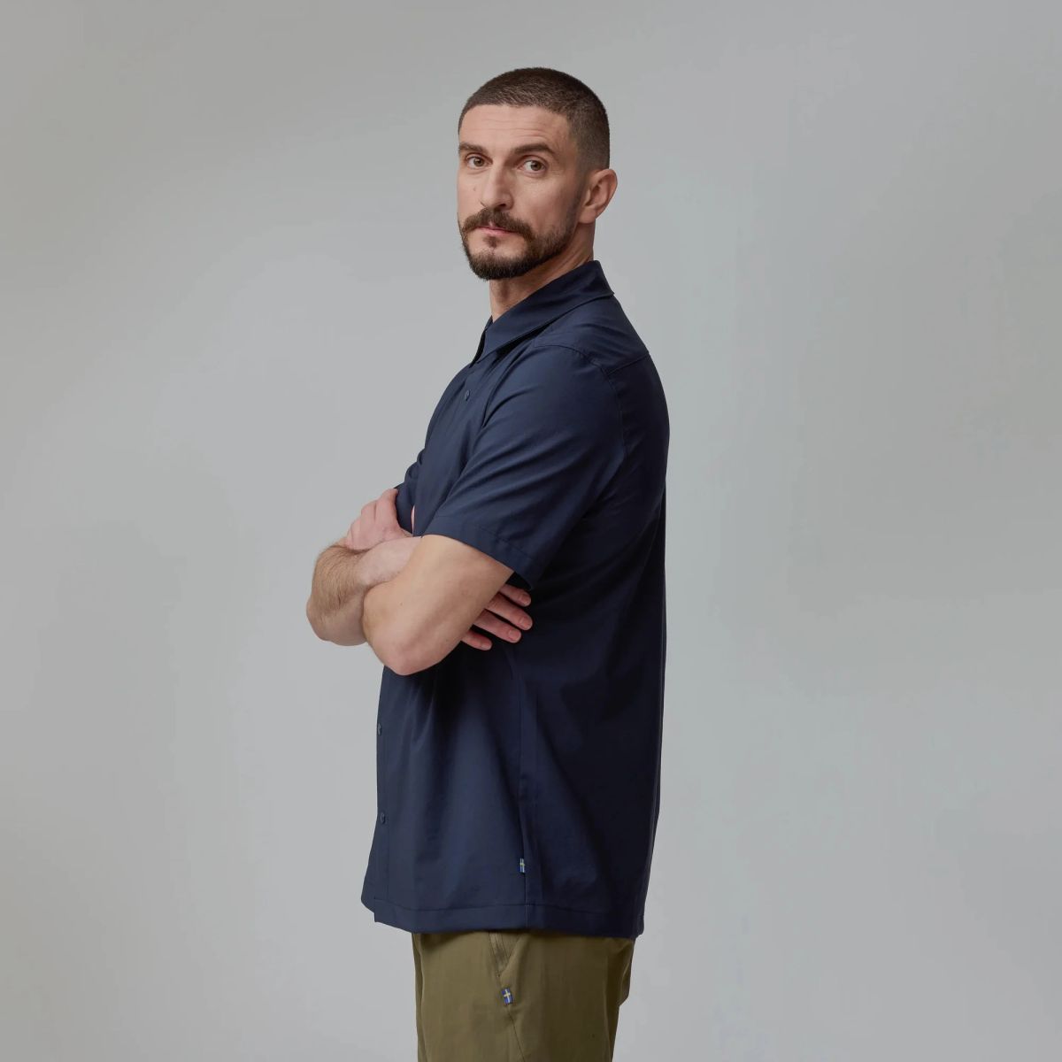 FJÄLLRÄVEN High Coast Pack Shirt SS M Navy