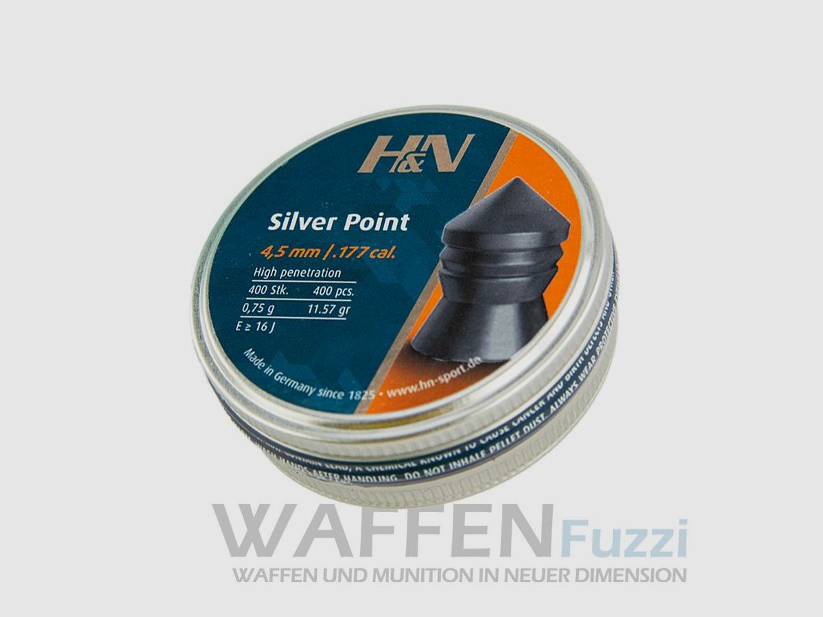 H&N Silver Point 400 pcs. Diabolo caliber 4.5mm