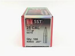 OGIVA HORNADY 25 CAL. 257″ 117GR SST