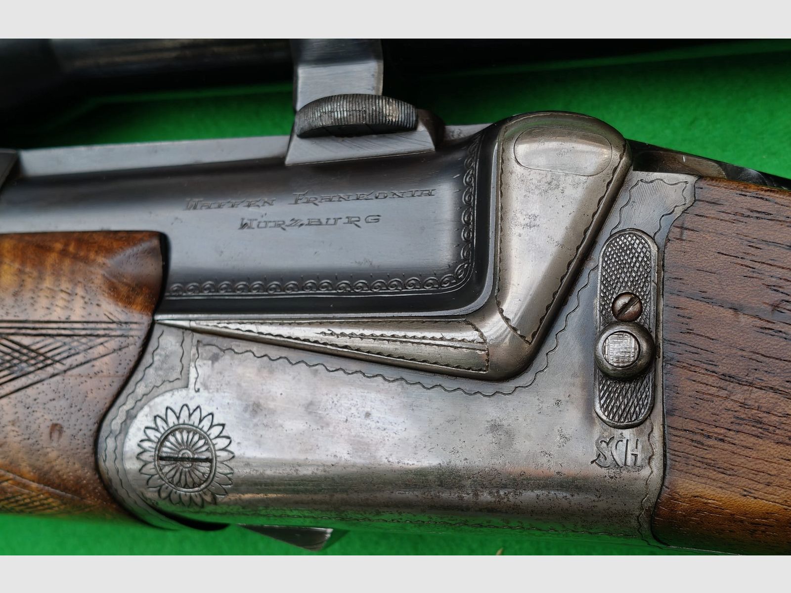 Ferlach BBF 5,6x52R & 16/70 met handspanner