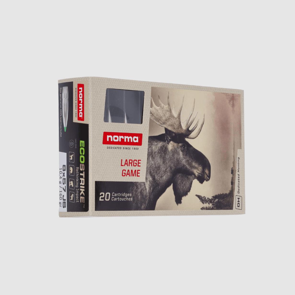 Norma 8x57 JS ECOSTRIKE 10,4 g 160 gr - 20 Stk