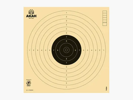 AKAH Luftpistolen-Scheiben 17 × 17 cm