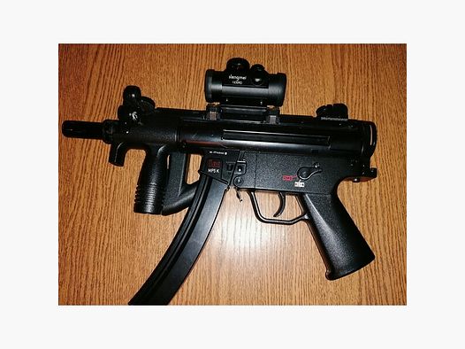 Luftgewehr H & K MP 5K, CO2 , Kal. 4,5 mm Steel