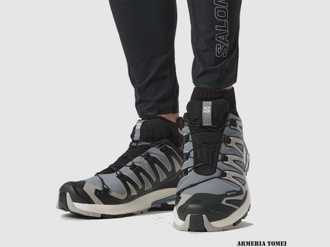 SALOMON – MEN – XA PRO 3D V9 GTX Flint Stone / Black / Ghost Gray, image 7 of 8