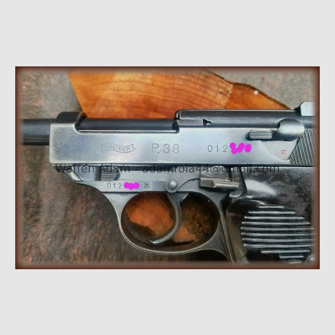 Carl Walther Zella Mehlis P.38 Nullserie, Var. III
