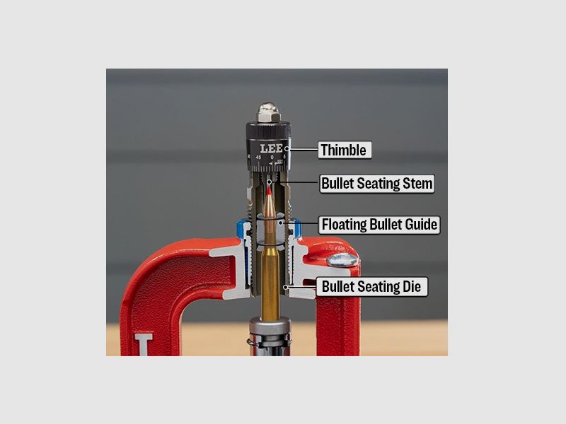 Lee Rifle Precision Micrometer Bullet Seating Die .222 Rem