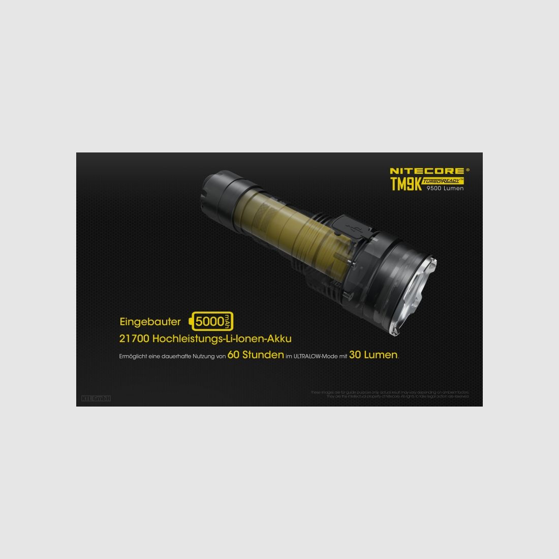 Nitecore TM9K Taschenlampe TM9K 9500 Lumen