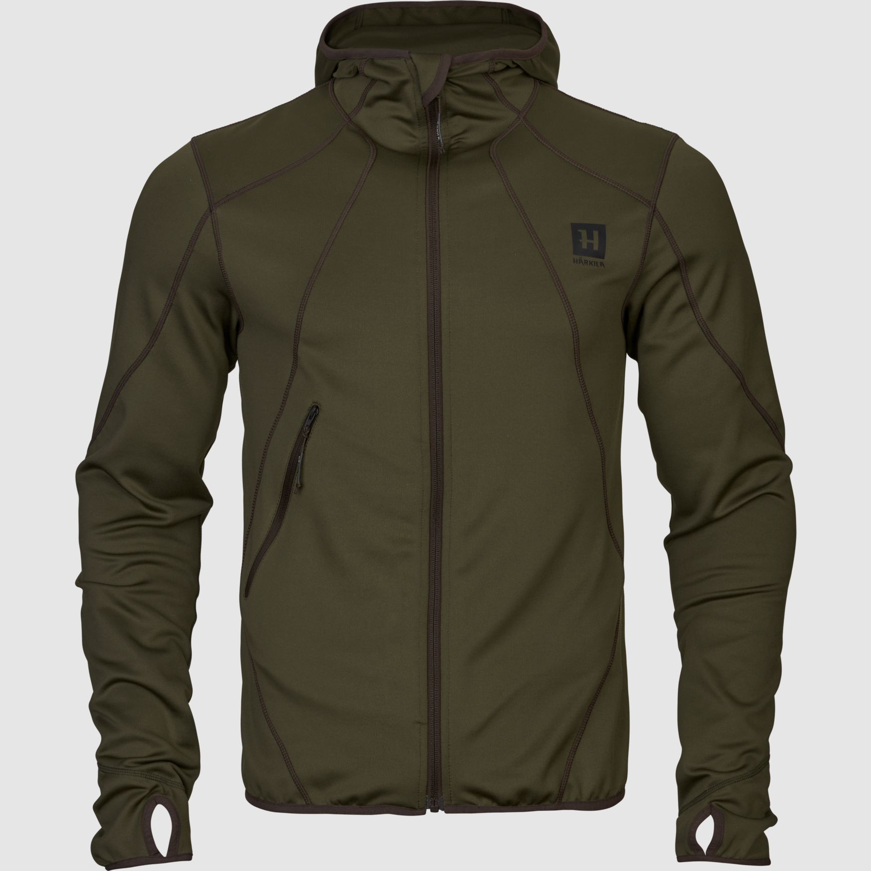 Härkila Deer Stalker Full-Zip Fleece Hoodie Men Willow green, L