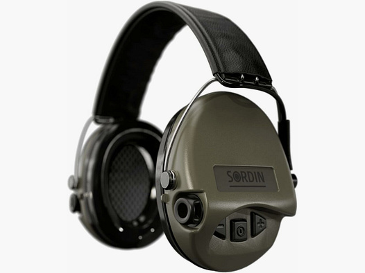 MSA Sordin hearing protection Supreme Pro green/headband black leather