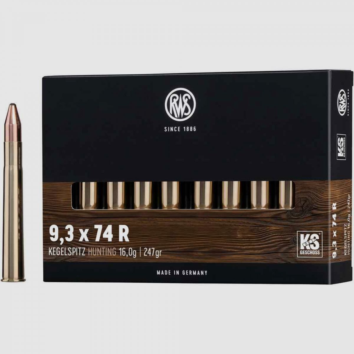 9,3×74 R KS 16g / 247grs