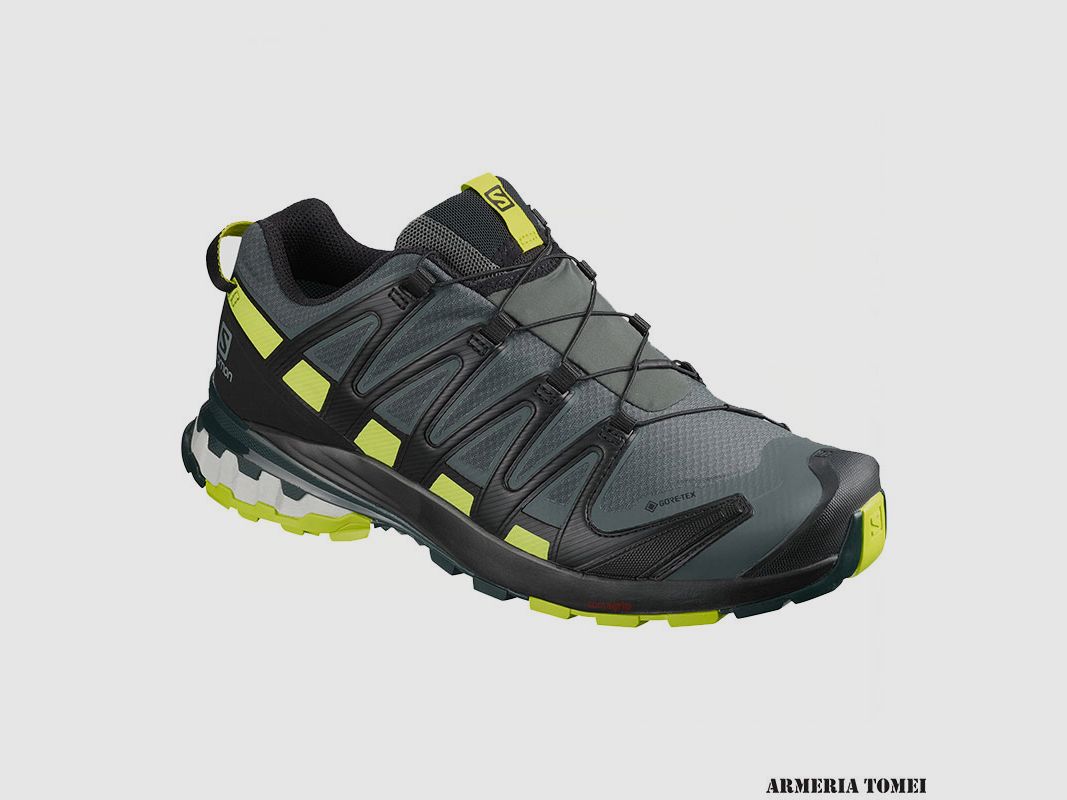 SALOMON – MAN – XA PRO 3D V8 GTX Urban Chic / Zwart / Lime Punch, afbeelding 1 van 4