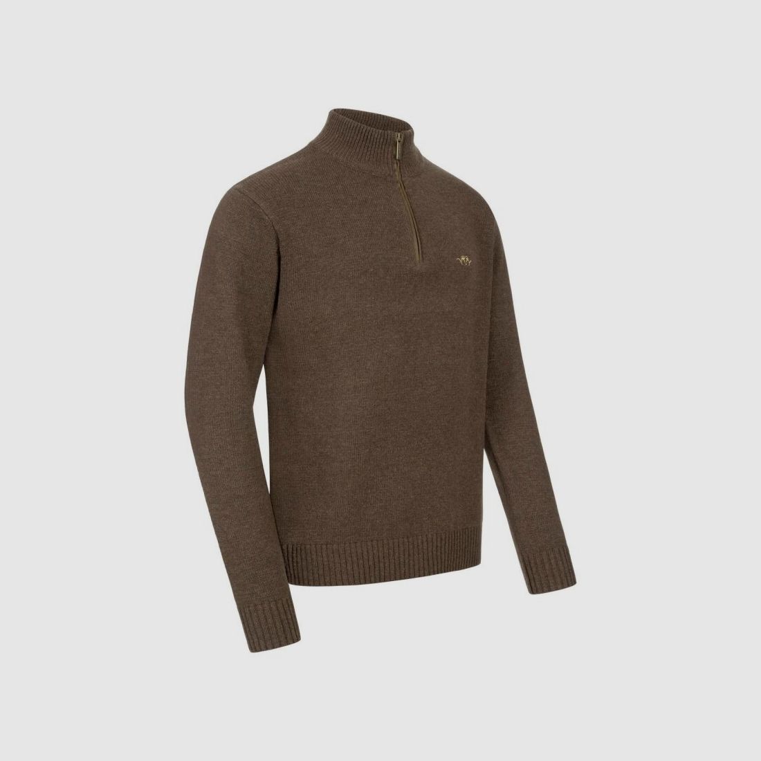 Blaser Herren Woll HZ Sweater dunkelbraun XXL