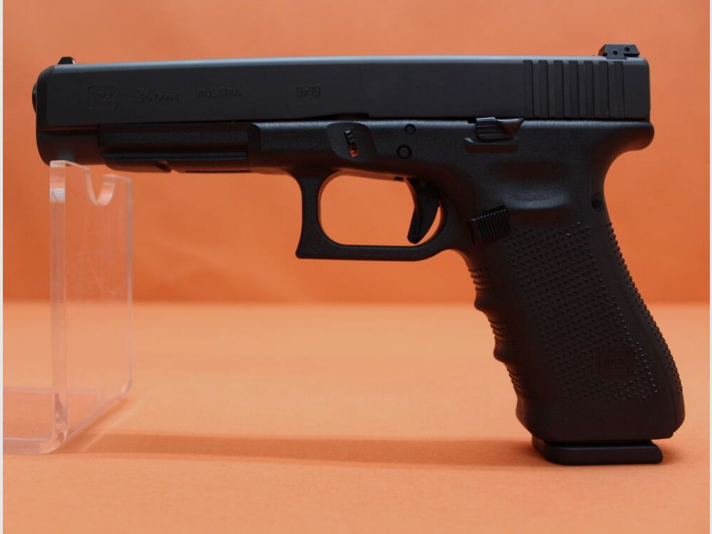 Glock Ha.Pistole 9mmLuger Glock34 Gen4 (ADJ) 135mm Lauf/ Reservemagazin (9mmPara/9x19)