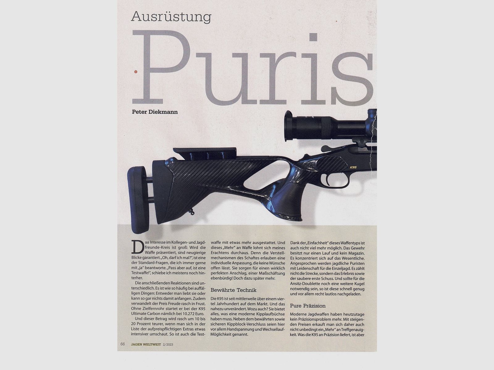Blaser K95 Ultimate Carbon Leather mit VSK + VSR
