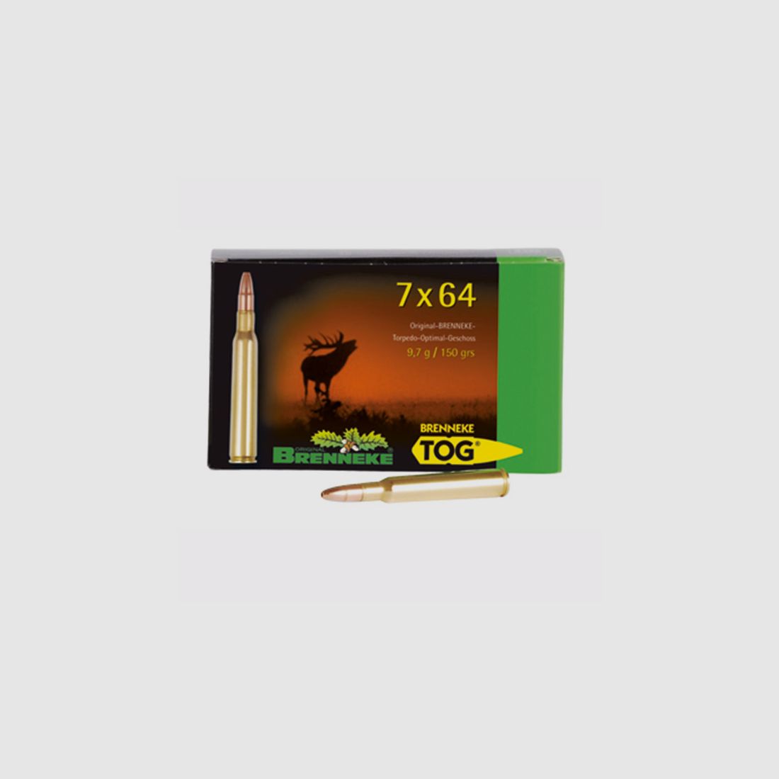 Brenneke 7x64 150GR TOG 20 patronen