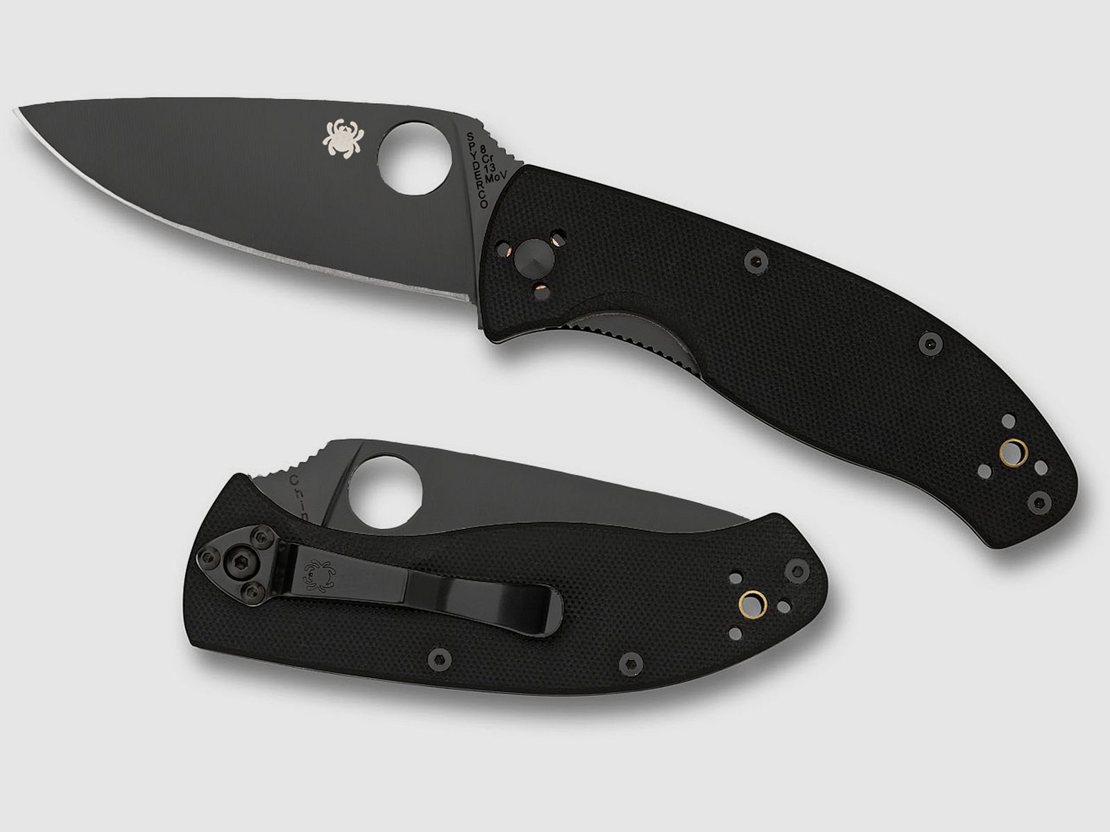 Spyderco Tenacious Black Plain G10 I 8Cr13MoV