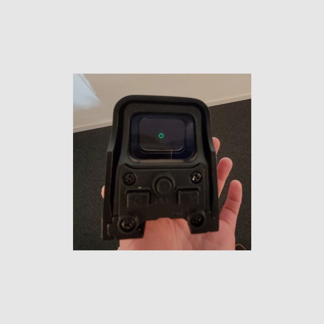 Holographic sight for 20 mm rail, 10 brightness levels, for targeting, hunting