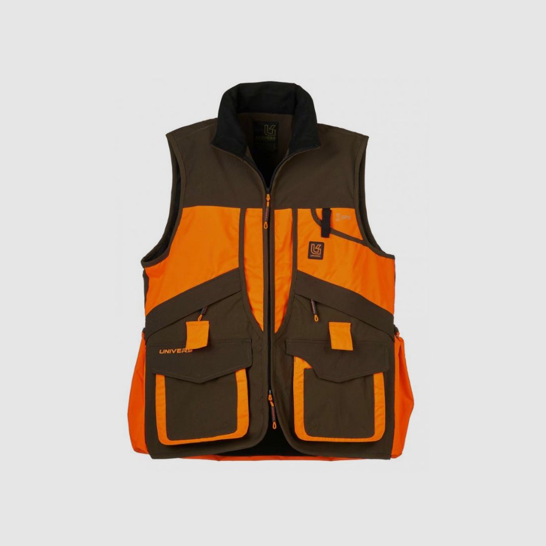 Gilet Univers groen en oranje hoge zichtbaarheid model Tortora art. 93244 392, afbeelding 2 van 5