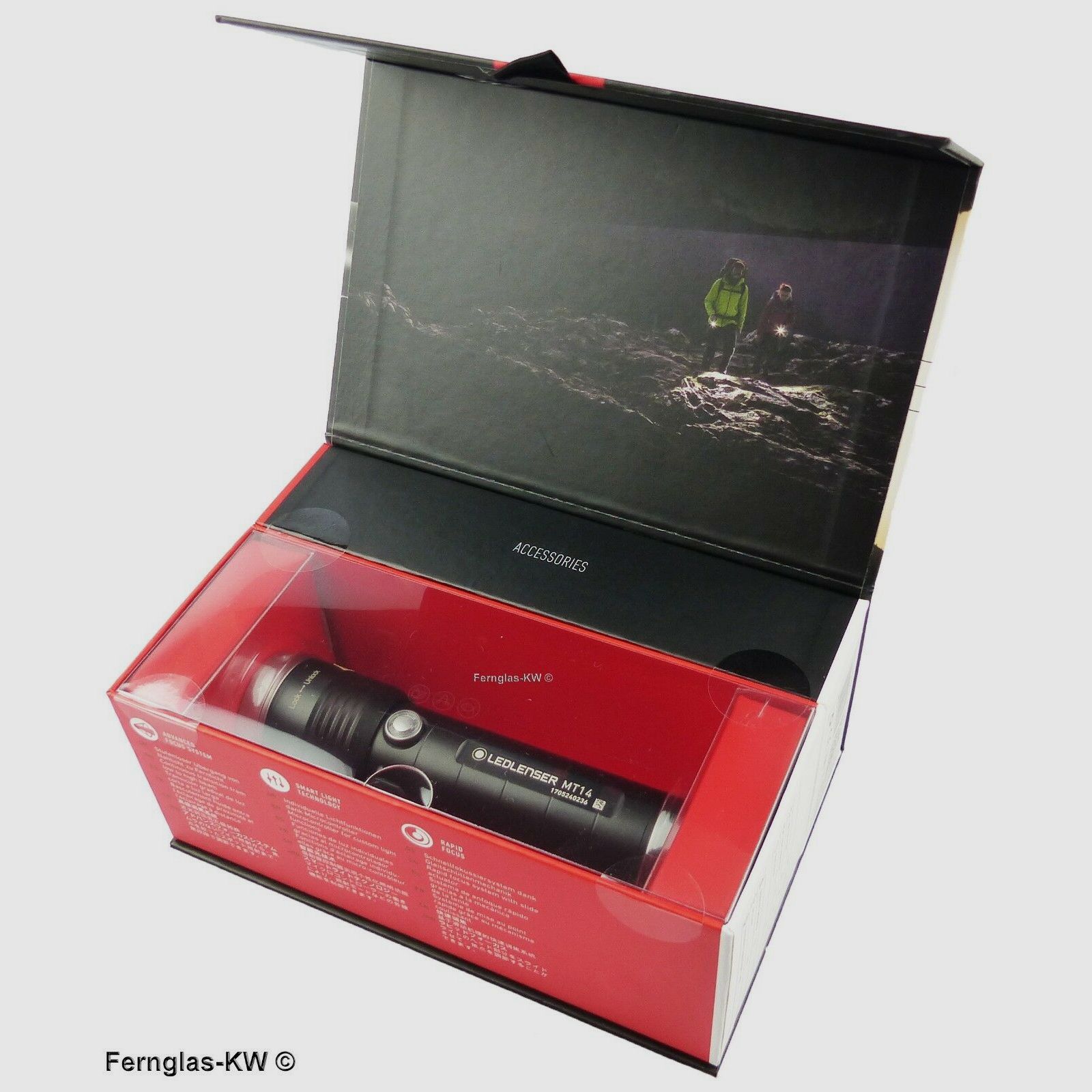 Ledlenser 500844 Cadeau Doos LED Oplaadbare Zaklamp MT14 Lichtkracht 1000 Lumen