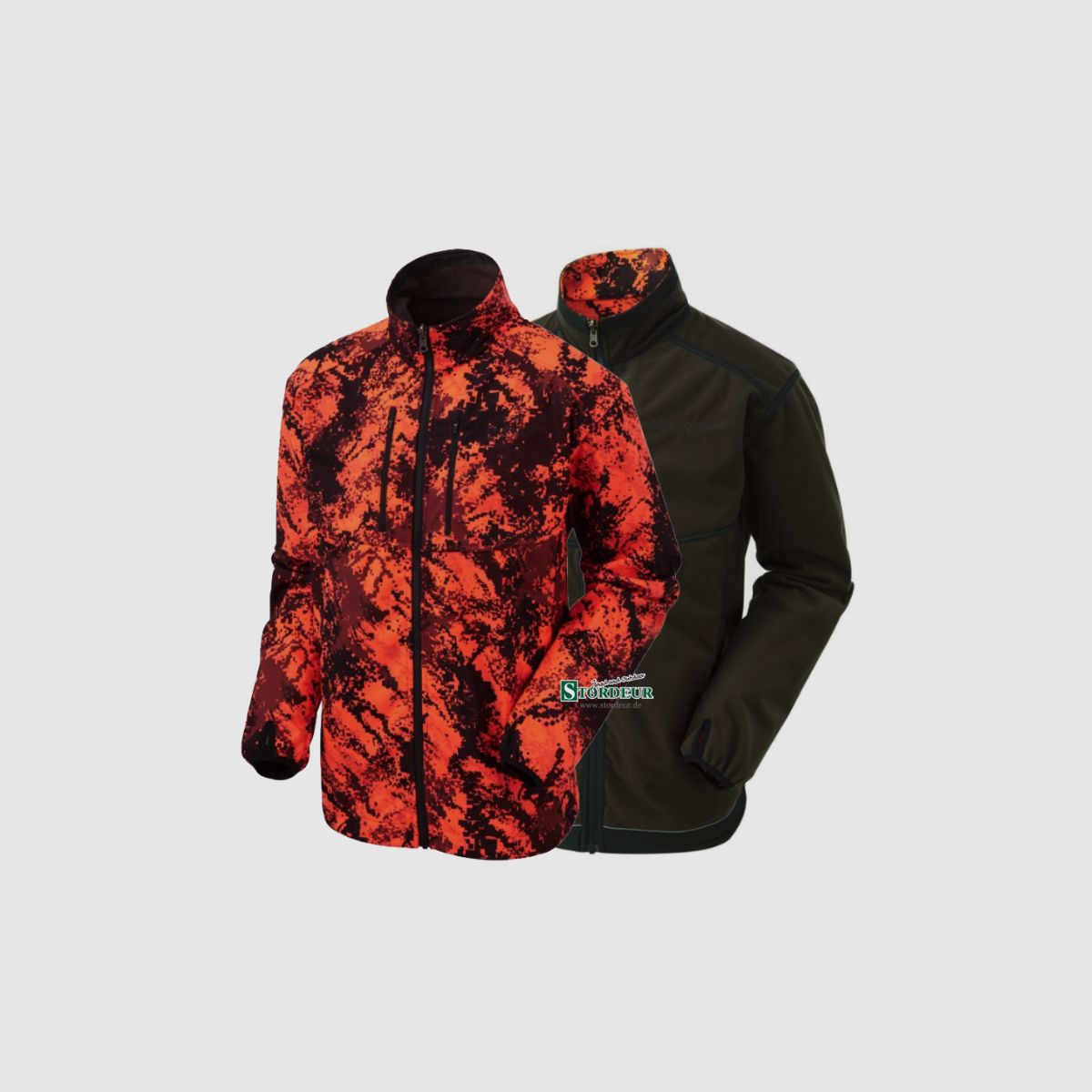 SHOOTERKING Digitex Softshell 2 in 1 Wendejacke Blaze Braun