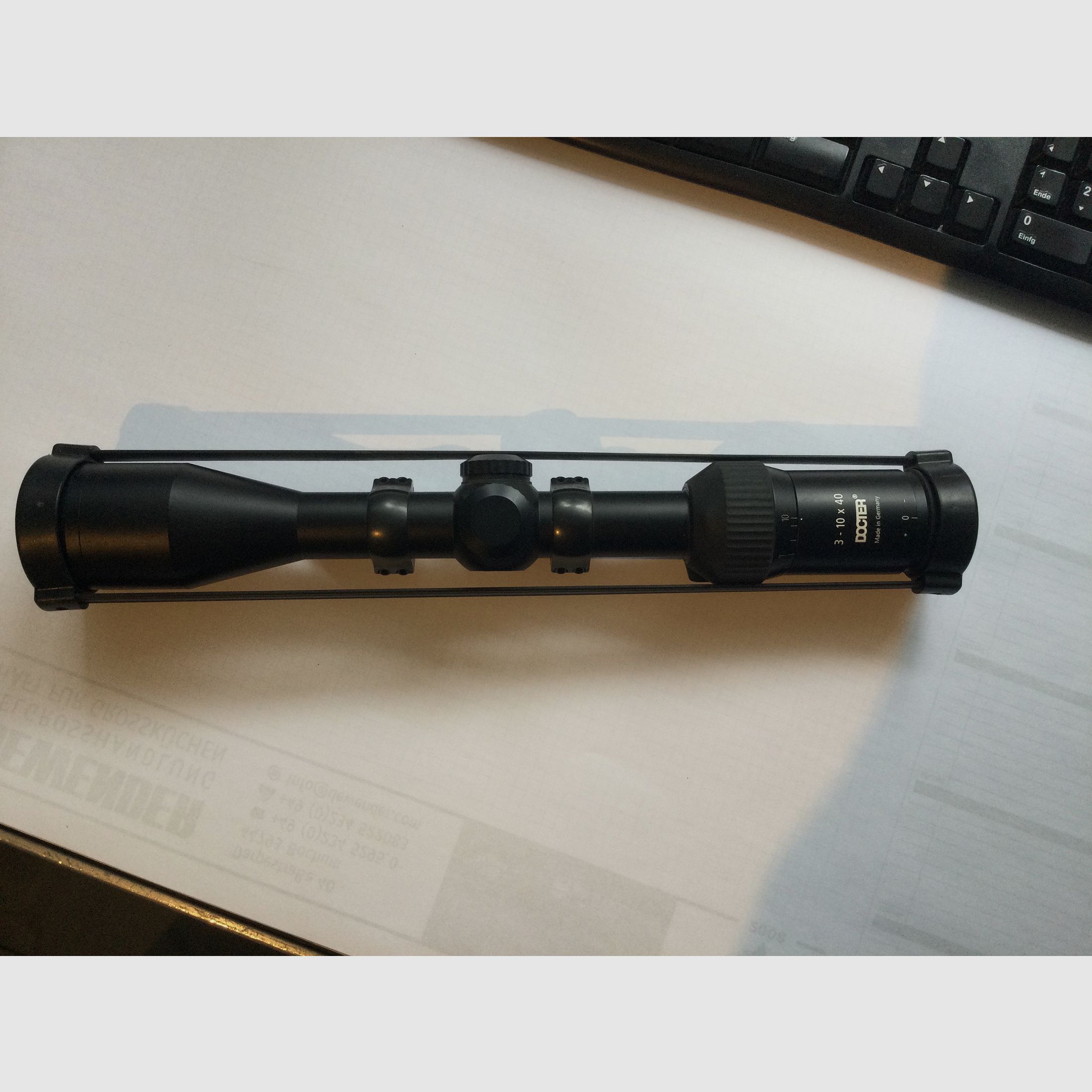 Zielfernrohr, Docter, Gebraucht aus Nachlass. 3-10x40