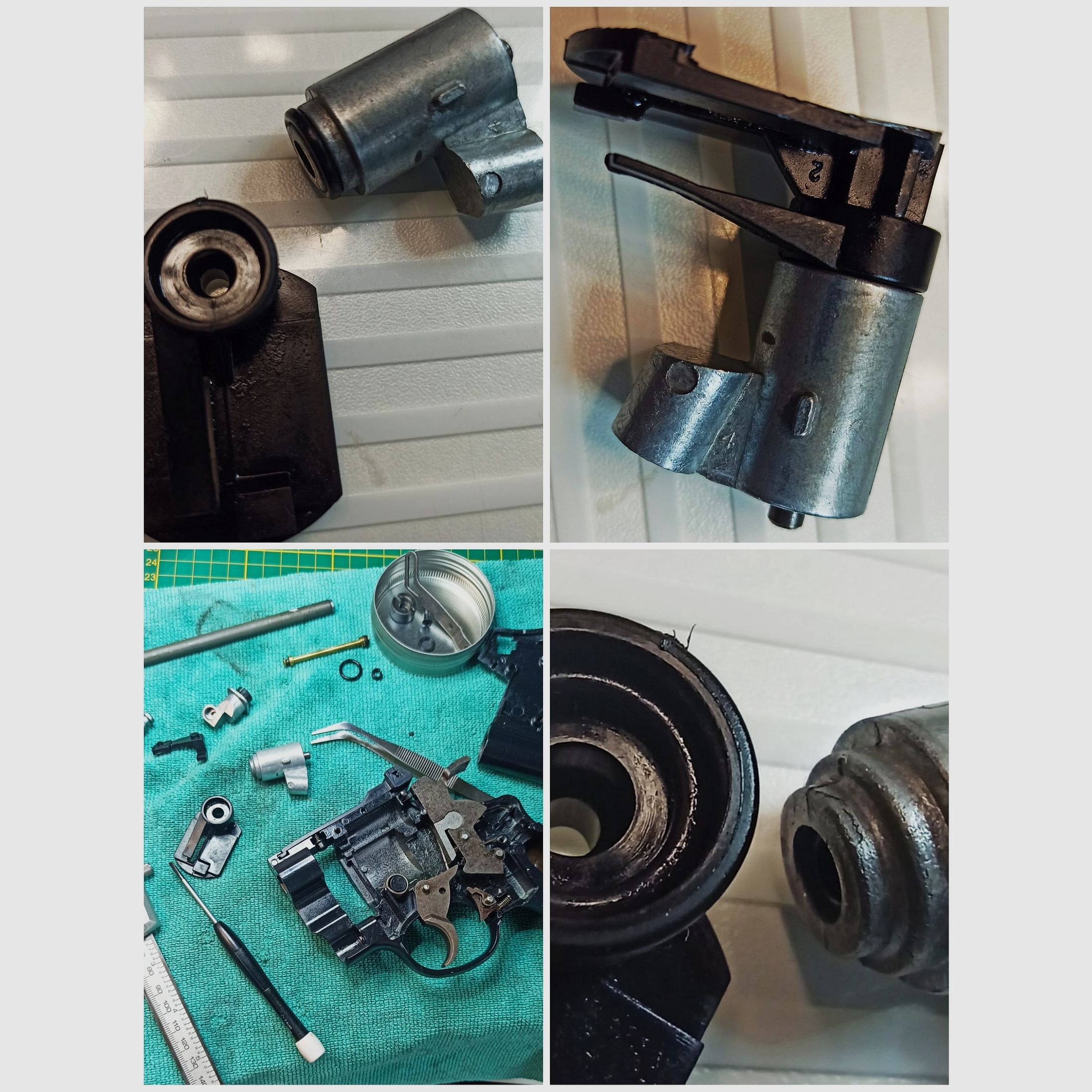 Vintage: 2 x CO2 Revolver "Daisy" Powerline 44 Diabolo 4,5 gereviseerd