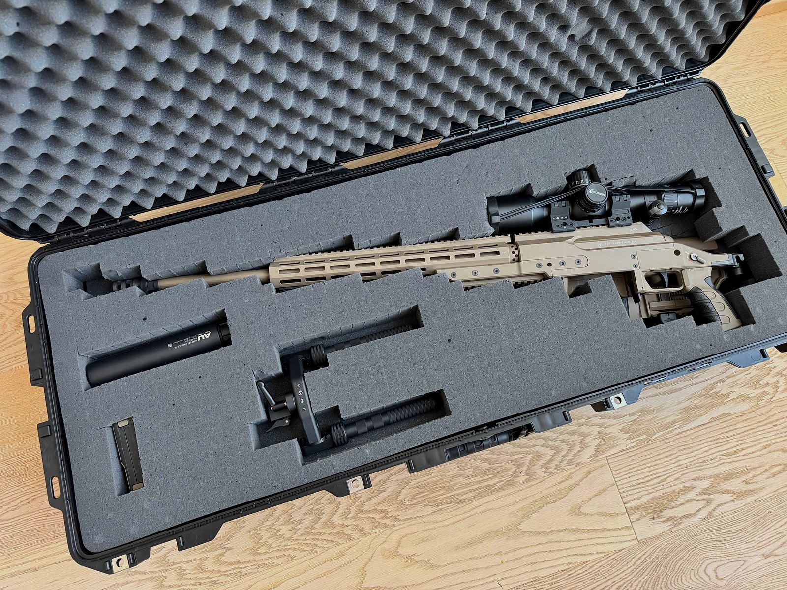 Exklusives Komplett-Setup – Steyr SSG M1 in .338 Lapua Mag. mit Wechsellauf 6.5 Creedmoor & Premium-Zubehör