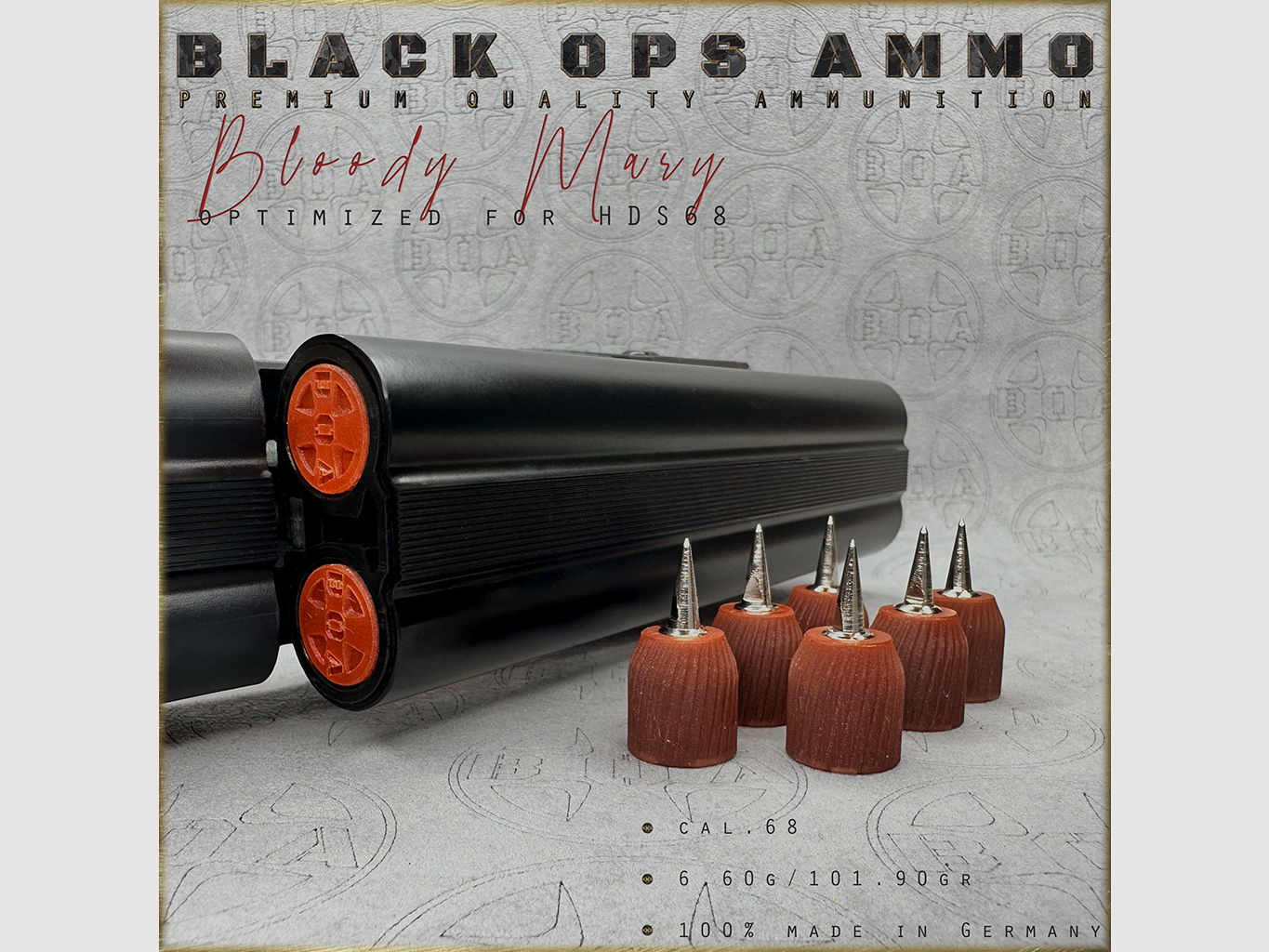 8x Bloody Mary BLACK OPS AMMO Luftgewehr TS HDS 68 Kal.68 Munition HDS68 TS68, Bild 1 von 3