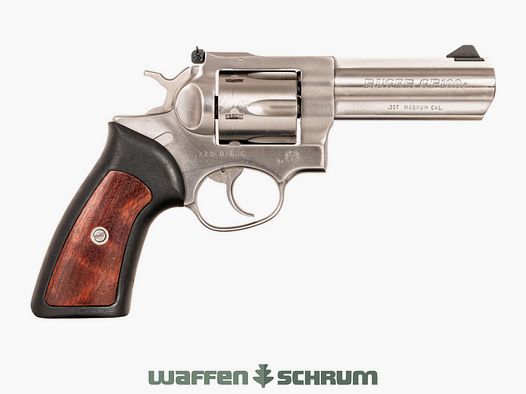 Ruger GP 100 sans .357Mag, poignées en caoutchouc, longueur du canon : 4 pouces