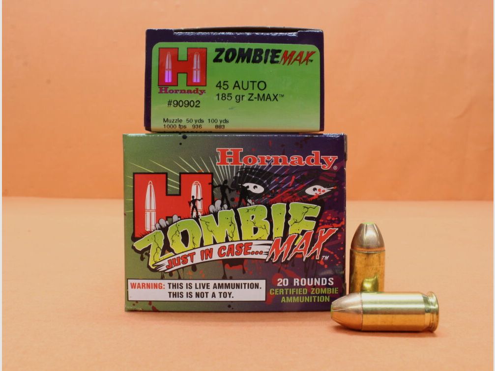 Cartucce Hornady .45Auto Hornady 185grs Z-MAX (90902) VE 20 cartucce (ZombieMax) CriticalDefense/ 11,99g