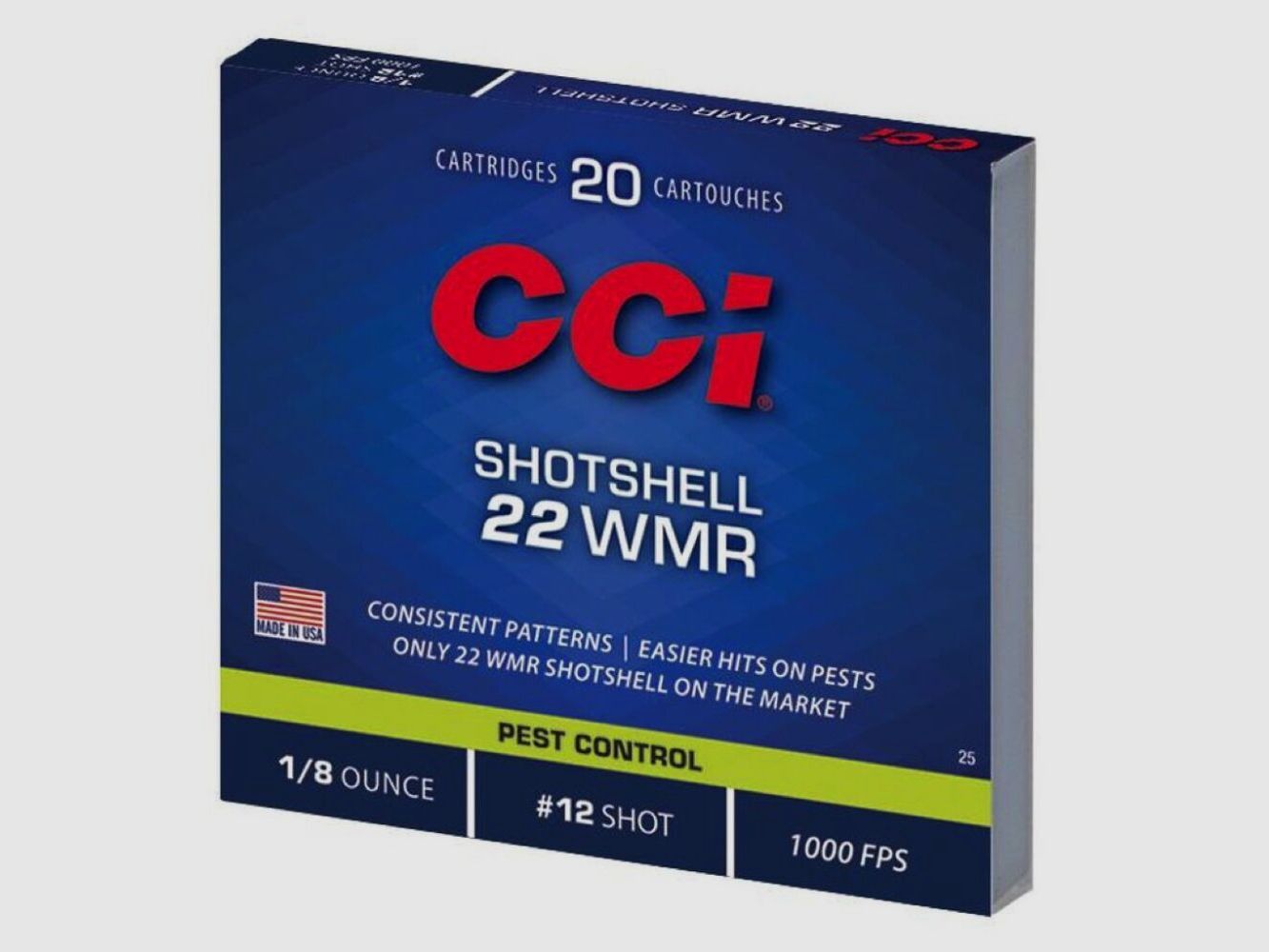 CCI Shotshell 31grs Nr12 20St .22wmr