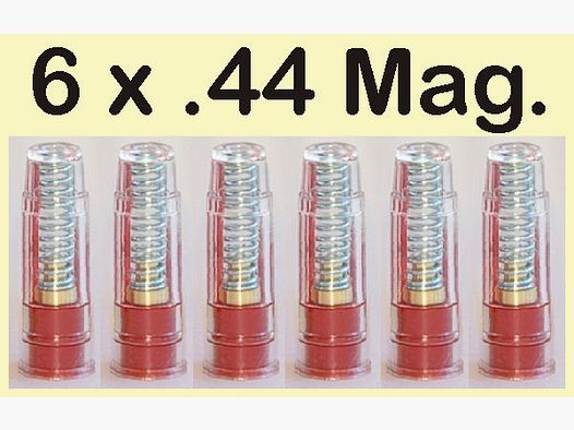 6 St. .44 Mag./.44 Sp. Pufferpatronen!          die MAGNUM zum ->SONDERPREIS<-!!!        ->TOP!<-