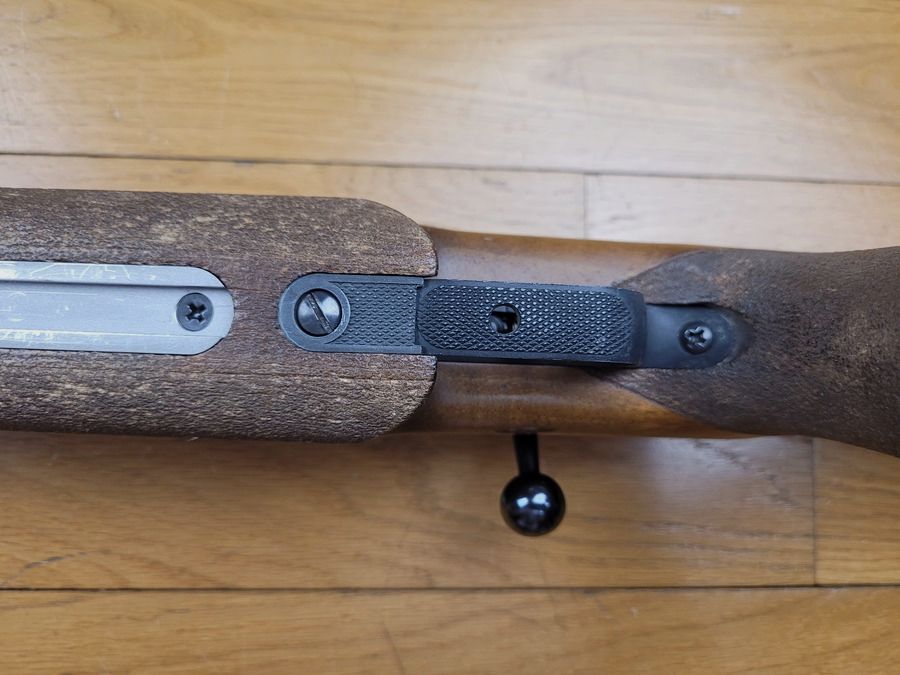Schöne Präzisionsgewehr – Anschütz – Modell Match 54 – Kaliber 22LR Einzellader – schwerer Lauf – sehr guter Zustand, Bild 6 von 21