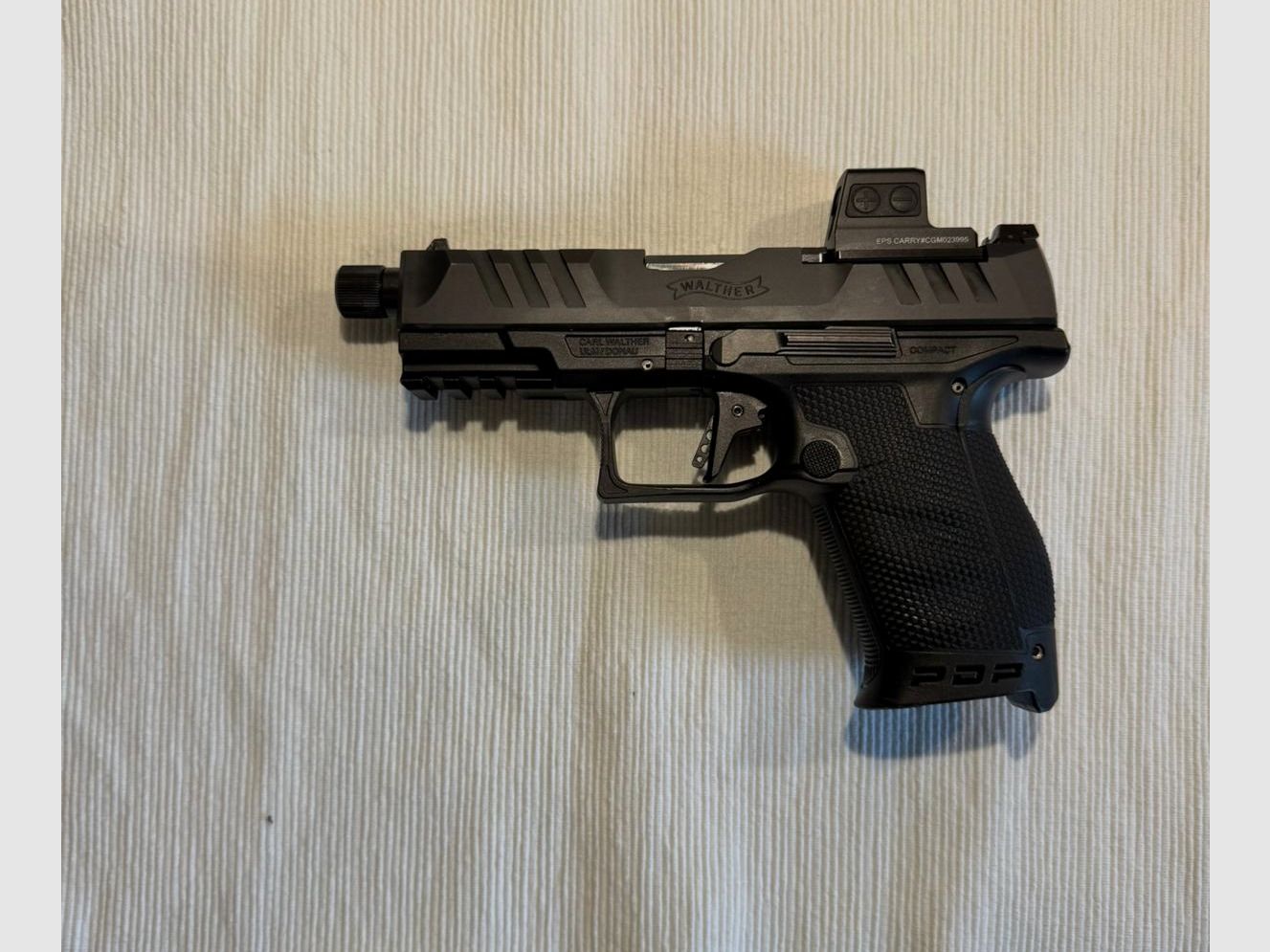 Walther PDP Compact 4,6“ OR PRO SD + Holosun EPS -Carry-GR-MRS + 5 cargadores + funda Ghost (fecha de compra abril de 2024) VB