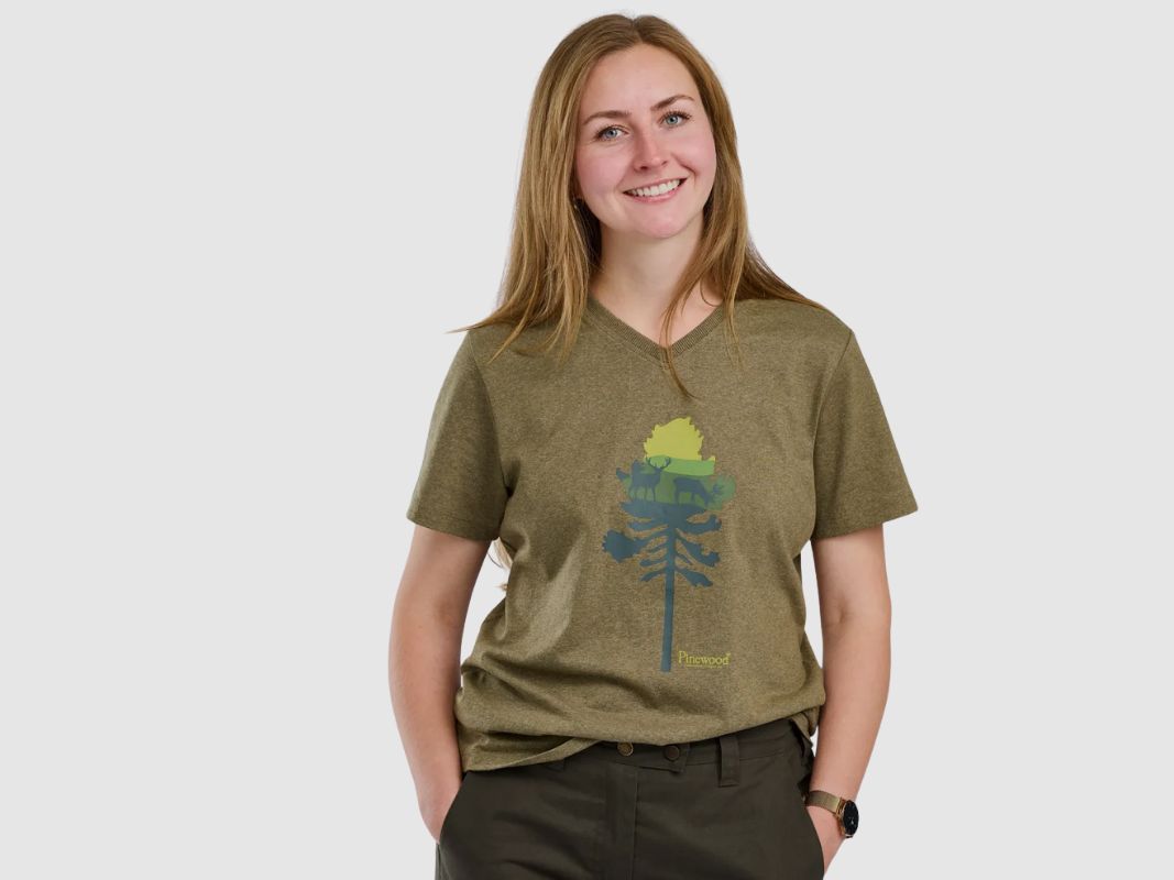 Koszulka T-Shirt damski Pinewood Finnveden Recycled Outdoor 3449-769, zdjęcie 1 z 2