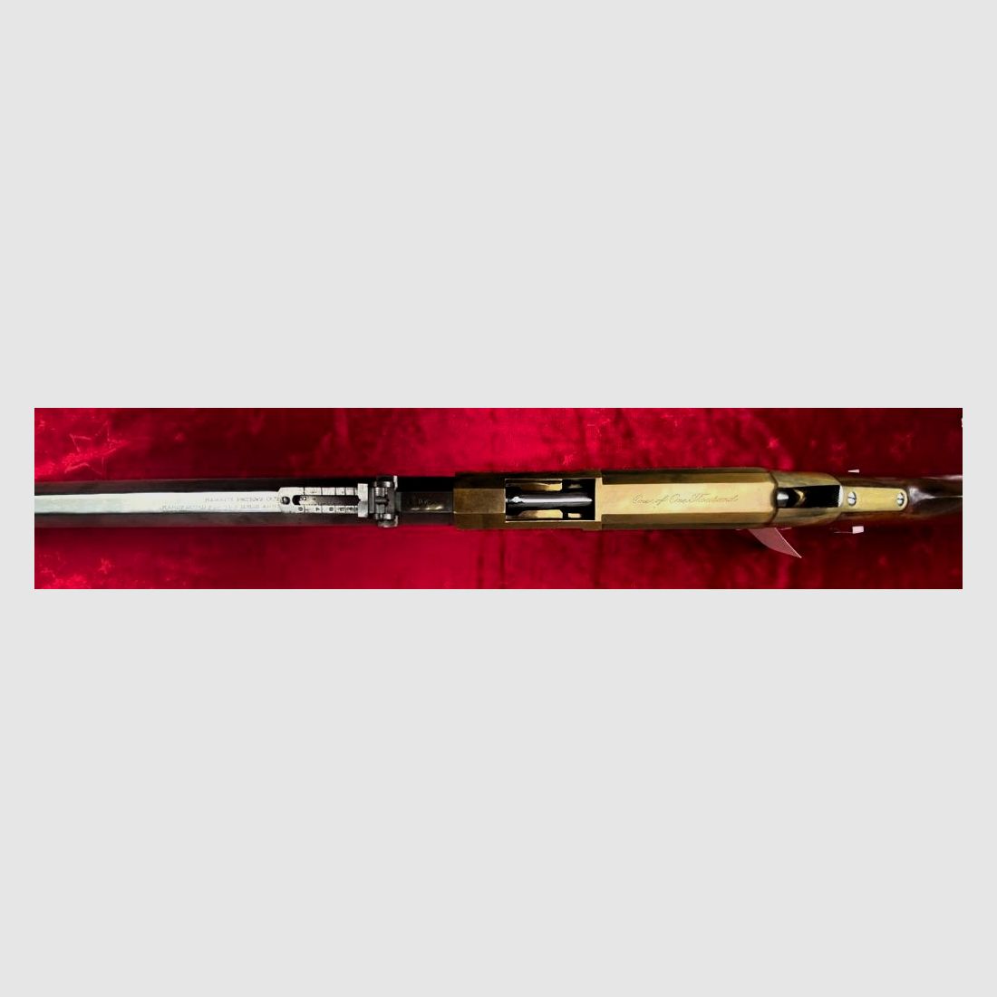 HEGE Uberti 1860 Henry Sonderserie mit Messingsystem und Lauf in White Finish Rifle Kal. 44/40 One of One Thousand