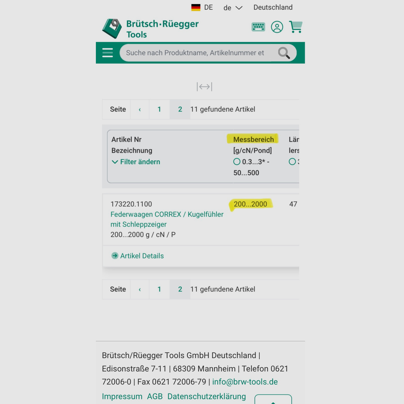 CORREX Haag-Streit Bern SwissMade trekveerweegschaal - kwaliteitsweegschaal - veegschaal 500 - 2000 g