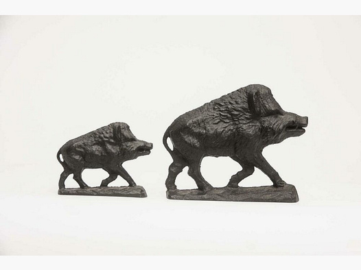 Guss Keiler massiv Kunstguss Jagd Deko groß