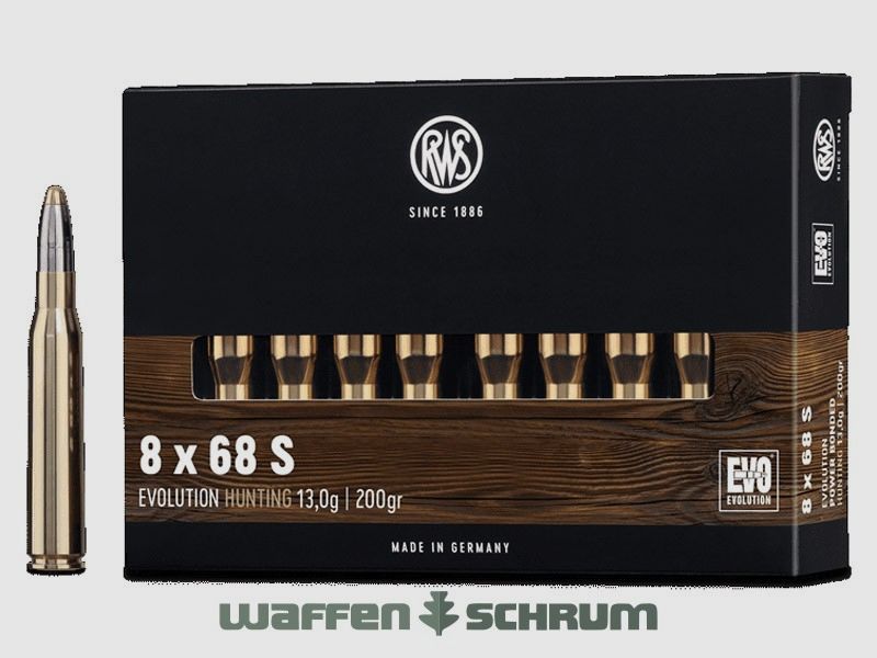 RWS EVO 13.0g - 200gr 8x68S