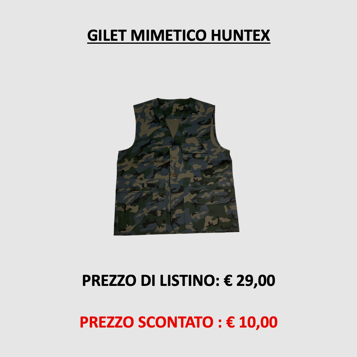 HUNTEX – CAMOUFLAGE VEST HUNTEX, afbeelding 1 van 4