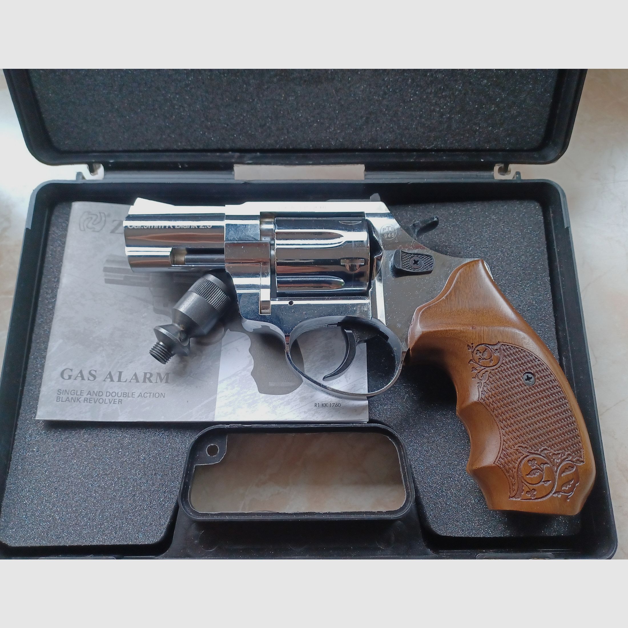 Zoraki R1 2.5" Chrome cal. 9mm R.KNALL