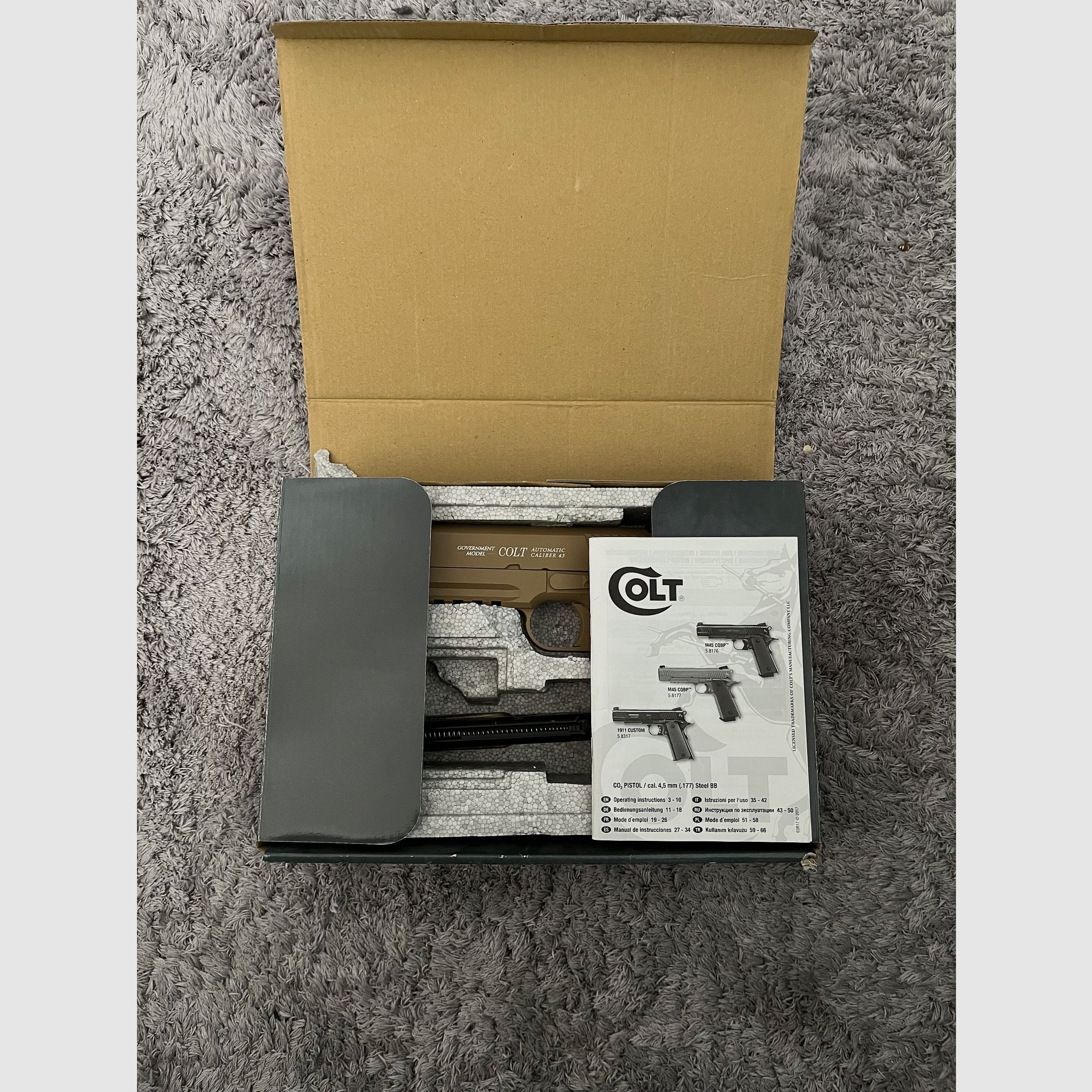 Pistola CO2 COLT Modelo Gobierno M45 CQBP