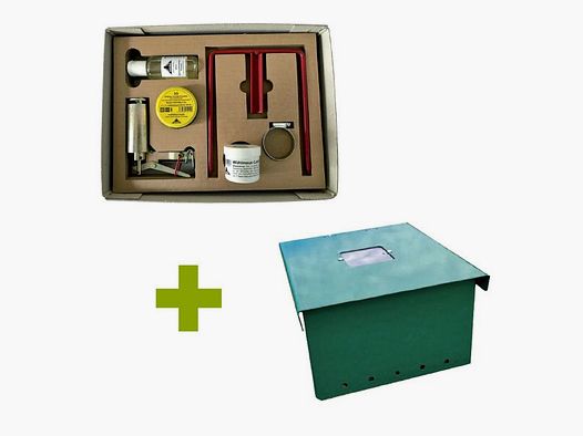 Wühlmausselbstschuss Komplettset und Schalldämpferbox