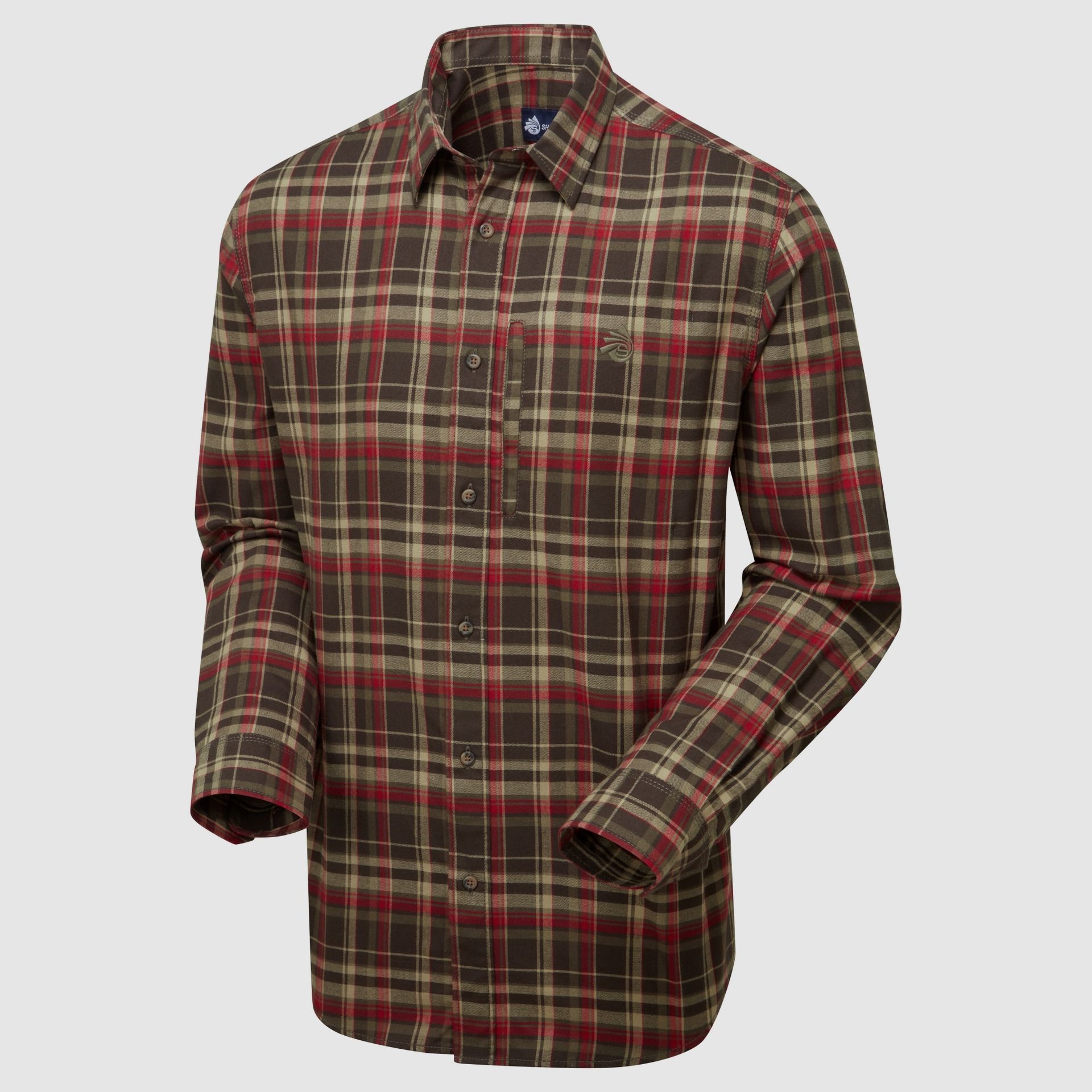 ShooterKing Tundra Flanellhemd Braun/Rot