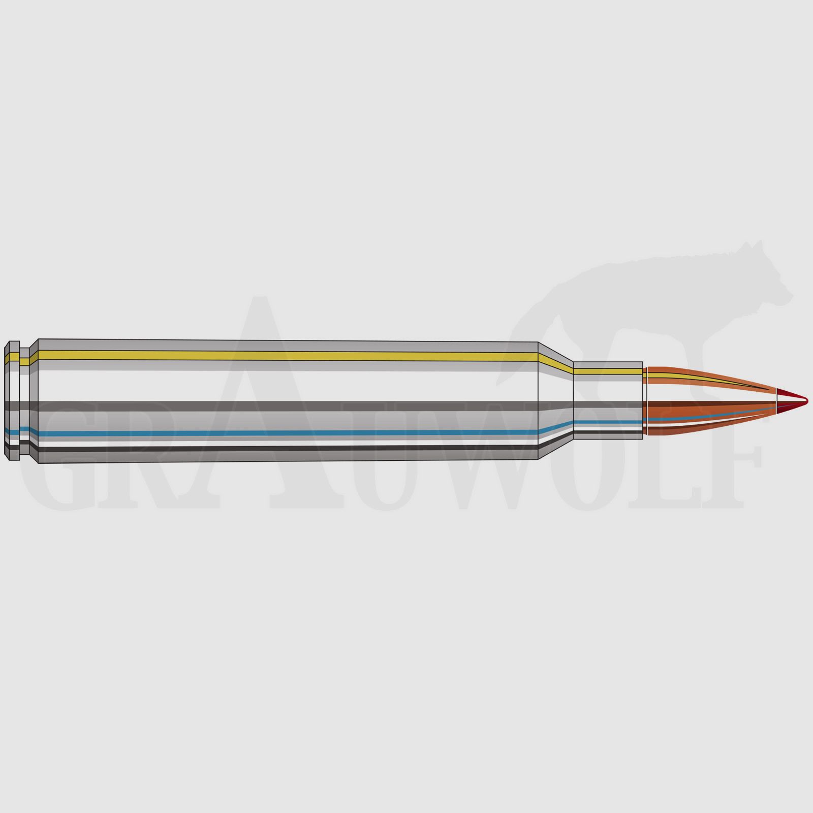 .300 Rem Ultra Mag 180 gr / 11,7 g Hornady Outfitter CX Bleifrei Patronen 20 Stück